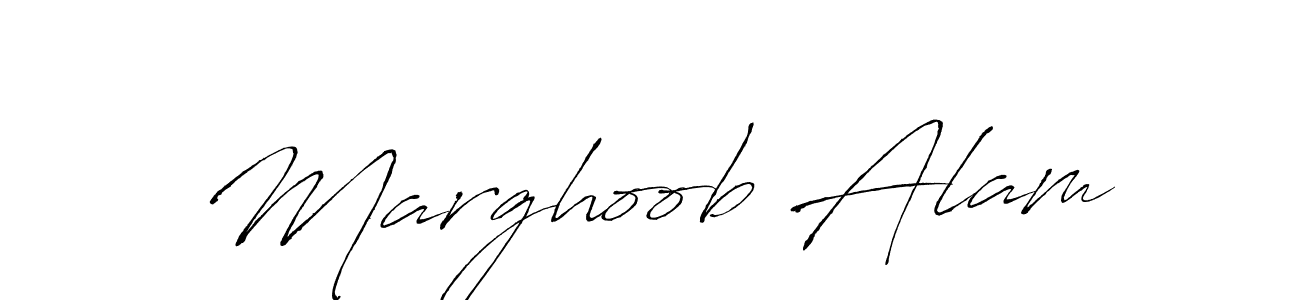 The best way (Antro_Vectra) to make a short signature is to pick only two or three words in your name. The name Marghoob Alam include a total of six letters. For converting this name. Marghoob Alam signature style 6 images and pictures png
