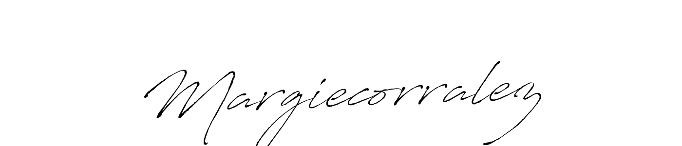 How to make Margiecorralez signature? Antro_Vectra is a professional autograph style. Create handwritten signature for Margiecorralez name. Margiecorralez signature style 6 images and pictures png