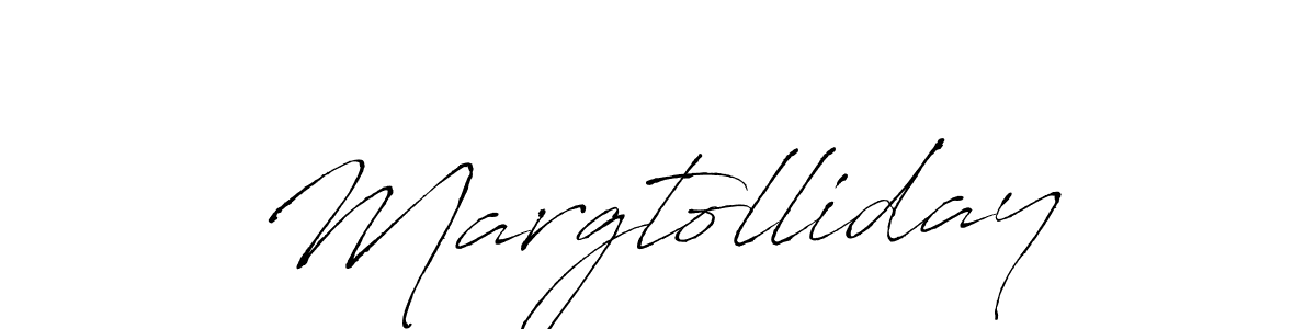 Margtolliday stylish signature style. Best Handwritten Sign (Antro_Vectra) for my name. Handwritten Signature Collection Ideas for my name Margtolliday. Margtolliday signature style 6 images and pictures png