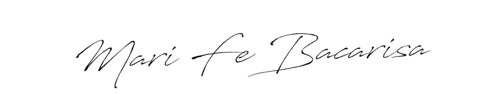 It looks lik you need a new signature style for name Mari Fe Bacarisa. Design unique handwritten (Antro_Vectra) signature with our free signature maker in just a few clicks. Mari Fe Bacarisa signature style 6 images and pictures png