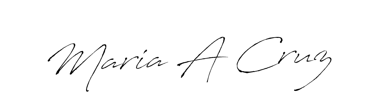 Antro_Vectra is a professional signature style that is perfect for those who want to add a touch of class to their signature. It is also a great choice for those who want to make their signature more unique. Get Maria A Cruz name to fancy signature for free. Maria A Cruz signature style 6 images and pictures png