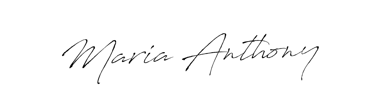 Design your own signature with our free online signature maker. With this signature software, you can create a handwritten (Antro_Vectra) signature for name Maria Anthony. Maria Anthony signature style 6 images and pictures png