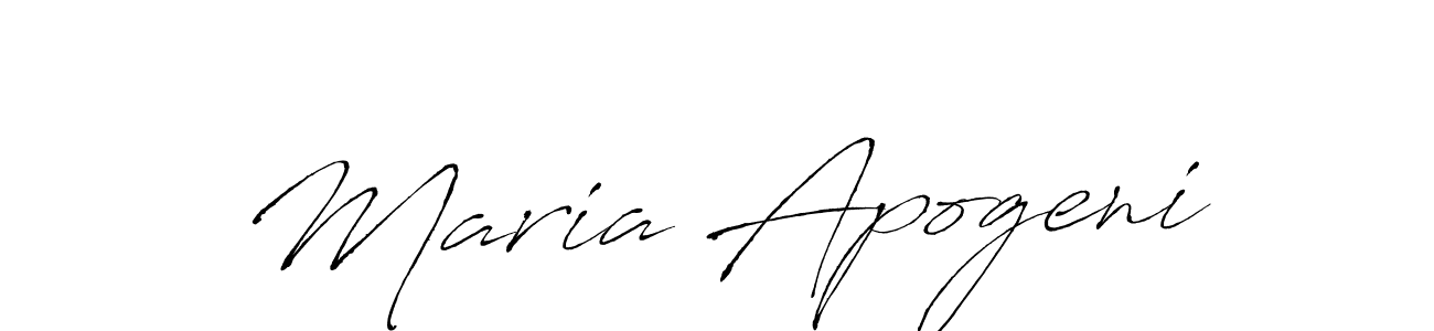 Make a short Maria Apogeni signature style. Manage your documents anywhere anytime using Antro_Vectra. Create and add eSignatures, submit forms, share and send files easily. Maria Apogeni signature style 6 images and pictures png