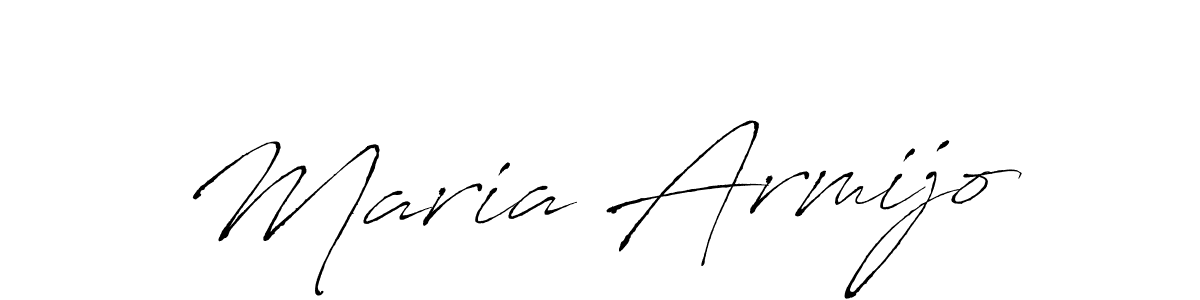 How to make Maria Armijo name signature. Use Antro_Vectra style for creating short signs online. This is the latest handwritten sign. Maria Armijo signature style 6 images and pictures png