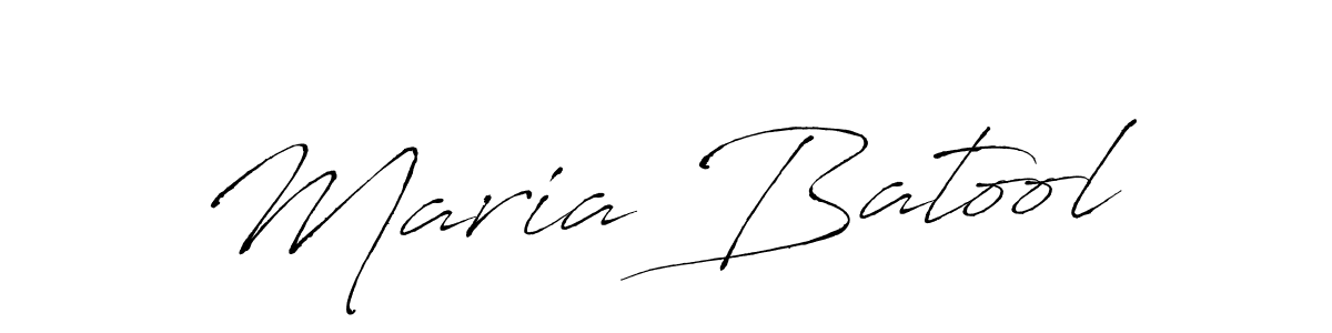 Maria Batool stylish signature style. Best Handwritten Sign (Antro_Vectra) for my name. Handwritten Signature Collection Ideas for my name Maria Batool. Maria Batool signature style 6 images and pictures png