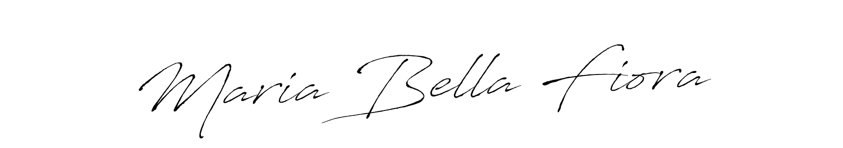 Make a beautiful signature design for name Maria Bella Fiora. With this signature (Antro_Vectra) style, you can create a handwritten signature for free. Maria Bella Fiora signature style 6 images and pictures png