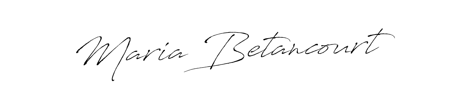 Maria Betancourt stylish signature style. Best Handwritten Sign (Antro_Vectra) for my name. Handwritten Signature Collection Ideas for my name Maria Betancourt. Maria Betancourt signature style 6 images and pictures png