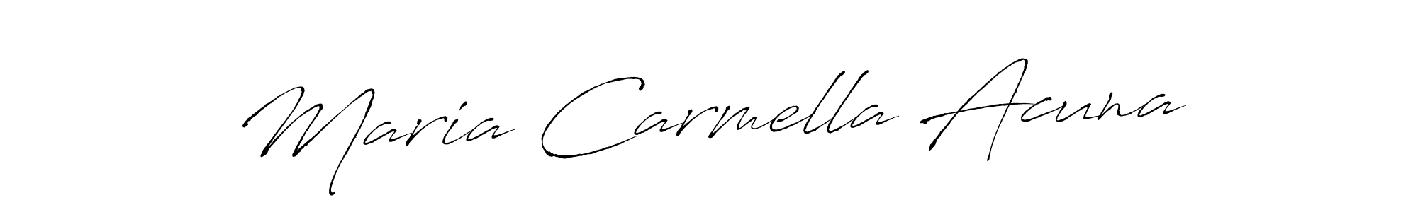 You can use this online signature creator to create a handwritten signature for the name Maria Carmella Acuna. This is the best online autograph maker. Maria Carmella Acuna signature style 6 images and pictures png