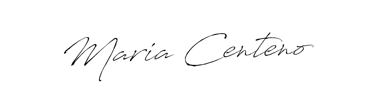 Design your own signature with our free online signature maker. With this signature software, you can create a handwritten (Antro_Vectra) signature for name Maria Centeno. Maria Centeno signature style 6 images and pictures png