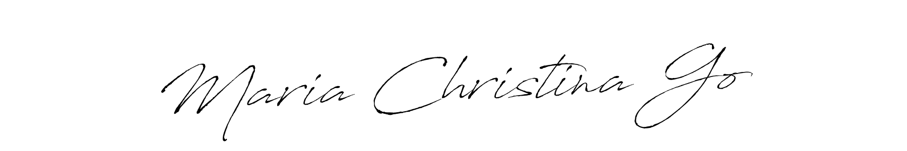 Also we have Maria Christina Go name is the best signature style. Create professional handwritten signature collection using Antro_Vectra autograph style. Maria Christina Go signature style 6 images and pictures png