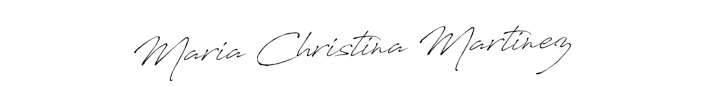 Create a beautiful signature design for name Maria Christina Martinez. With this signature (Antro_Vectra) fonts, you can make a handwritten signature for free. Maria Christina Martinez signature style 6 images and pictures png