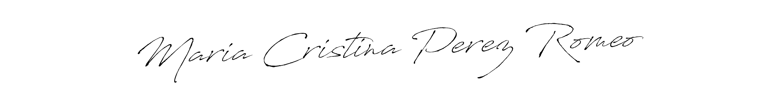 Design your own signature with our free online signature maker. With this signature software, you can create a handwritten (Antro_Vectra) signature for name Maria Cristina Perez Romeo. Maria Cristina Perez Romeo signature style 6 images and pictures png