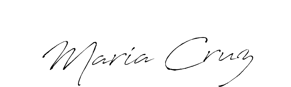 Design your own signature with our free online signature maker. With this signature software, you can create a handwritten (Antro_Vectra) signature for name Maria Cruz. Maria Cruz signature style 6 images and pictures png