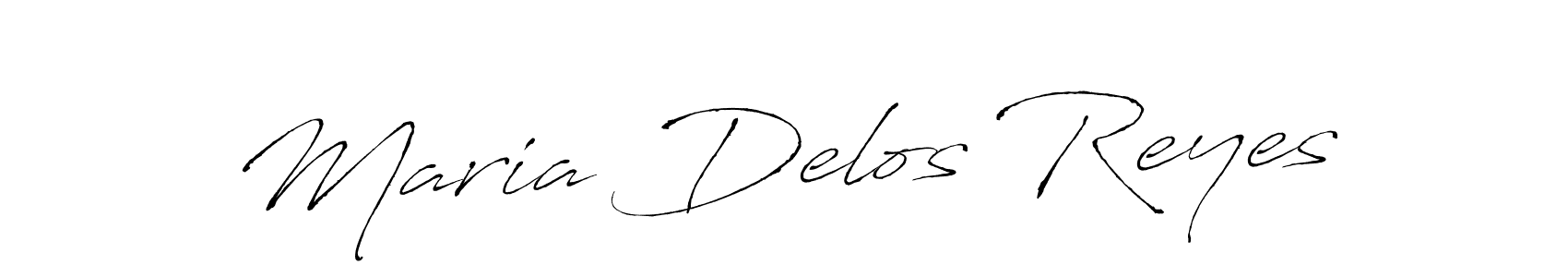 Also we have Maria Delos Reyes name is the best signature style. Create professional handwritten signature collection using Antro_Vectra autograph style. Maria Delos Reyes signature style 6 images and pictures png
