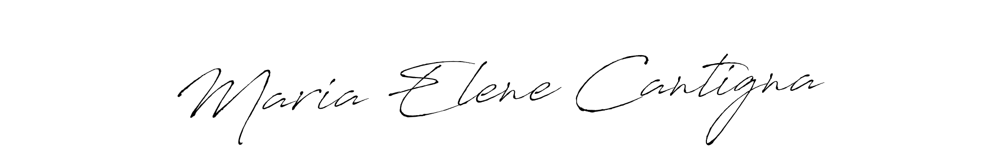 Design your own signature with our free online signature maker. With this signature software, you can create a handwritten (Antro_Vectra) signature for name Maria Elene Cantigna. Maria Elene Cantigna signature style 6 images and pictures png