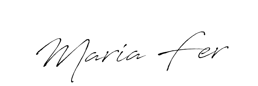 Create a beautiful signature design for name Maria Fer. With this signature (Antro_Vectra) fonts, you can make a handwritten signature for free. Maria Fer signature style 6 images and pictures png