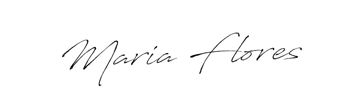 How to make Maria Flores name signature. Use Antro_Vectra style for creating short signs online. This is the latest handwritten sign. Maria Flores signature style 6 images and pictures png