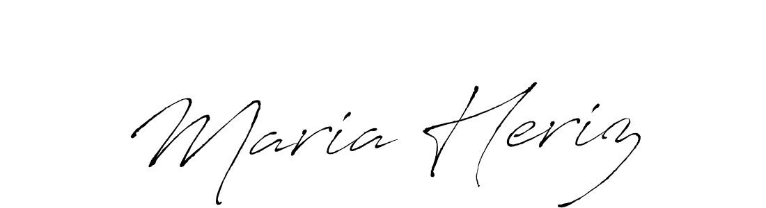 Maria Heriz stylish signature style. Best Handwritten Sign (Antro_Vectra) for my name. Handwritten Signature Collection Ideas for my name Maria Heriz. Maria Heriz signature style 6 images and pictures png