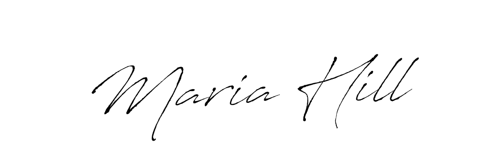 Make a beautiful signature design for name Maria Hill. With this signature (Antro_Vectra) style, you can create a handwritten signature for free. Maria Hill signature style 6 images and pictures png