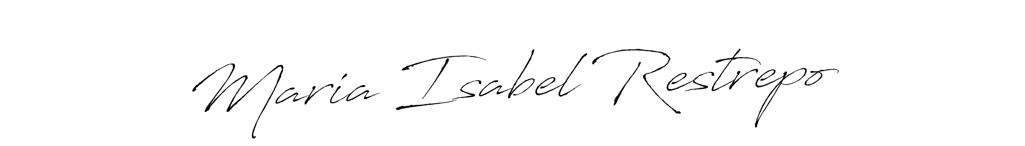 Make a beautiful signature design for name Maria Isabel Restrepo. With this signature (Antro_Vectra) style, you can create a handwritten signature for free. Maria Isabel Restrepo signature style 6 images and pictures png