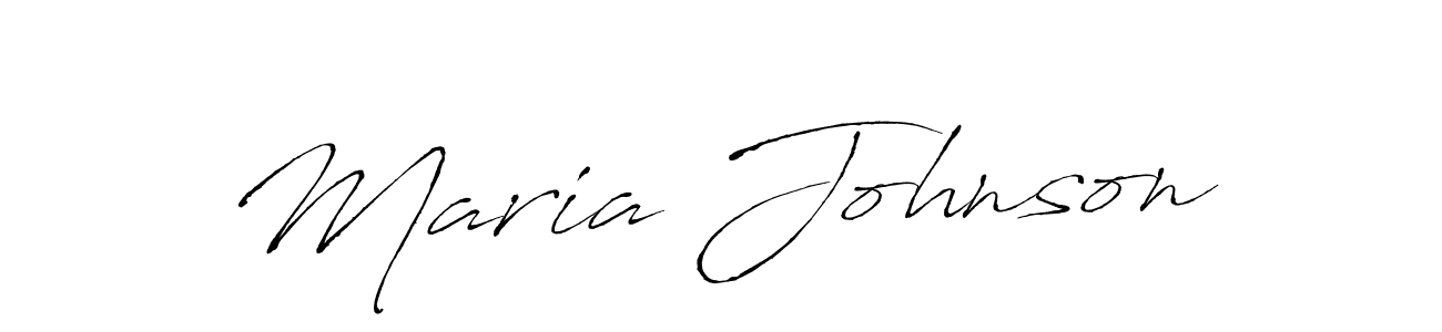 Use a signature maker to create a handwritten signature online. With this signature software, you can design (Antro_Vectra) your own signature for name Maria Johnson. Maria Johnson signature style 6 images and pictures png