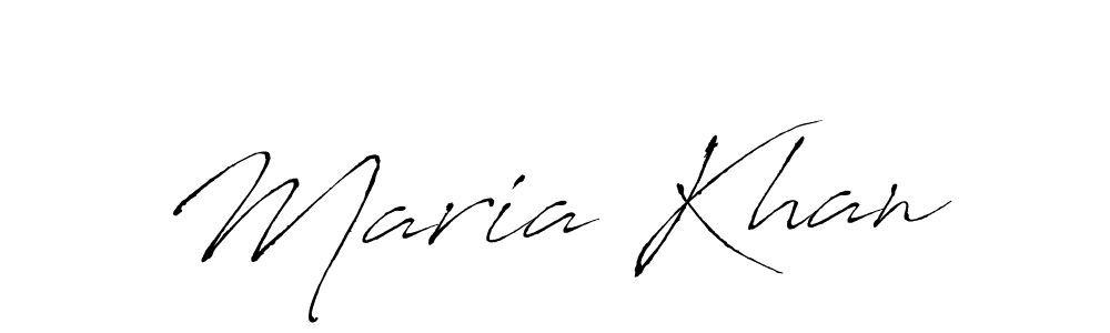 Make a beautiful signature design for name Maria Khan. With this signature (Antro_Vectra) style, you can create a handwritten signature for free. Maria Khan signature style 6 images and pictures png
