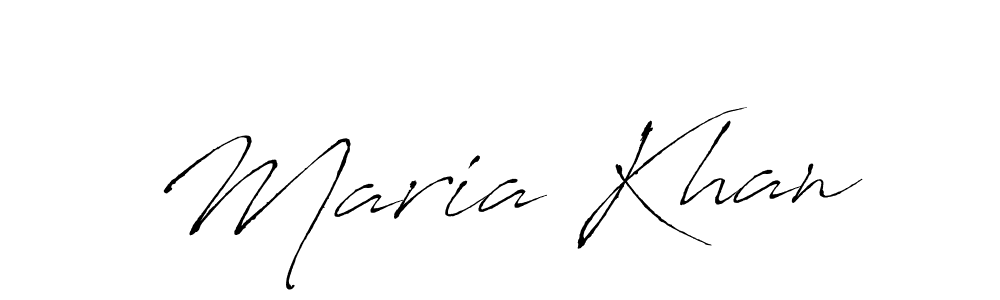 Make a beautiful signature design for name Maria Khan. With this signature (Antro_Vectra) style, you can create a handwritten signature for free. Maria Khan signature style 6 images and pictures png