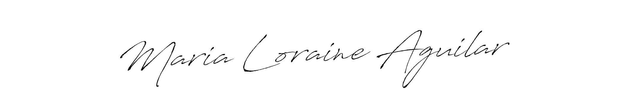 Create a beautiful signature design for name Maria Loraine Aguilar. With this signature (Antro_Vectra) fonts, you can make a handwritten signature for free. Maria Loraine Aguilar signature style 6 images and pictures png