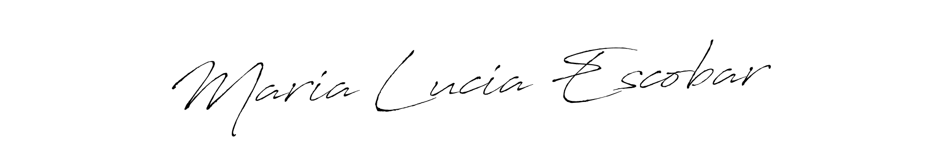 The best way (Antro_Vectra) to make a short signature is to pick only two or three words in your name. The name Maria Lucia Escobar include a total of six letters. For converting this name. Maria Lucia Escobar signature style 6 images and pictures png