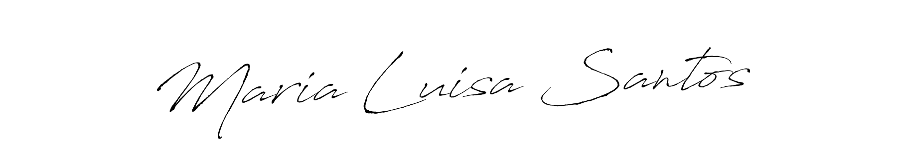 See photos of Maria Luisa Santos official signature by Spectra . Check more albums & portfolios. Read reviews & check more about Antro_Vectra font. Maria Luisa Santos signature style 6 images and pictures png