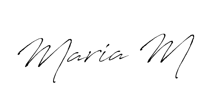 Also we have Maria M name is the best signature style. Create professional handwritten signature collection using Antro_Vectra autograph style. Maria M signature style 6 images and pictures png