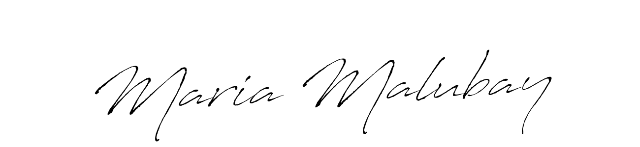 The best way (Antro_Vectra) to make a short signature is to pick only two or three words in your name. The name Maria Malubay include a total of six letters. For converting this name. Maria Malubay signature style 6 images and pictures png