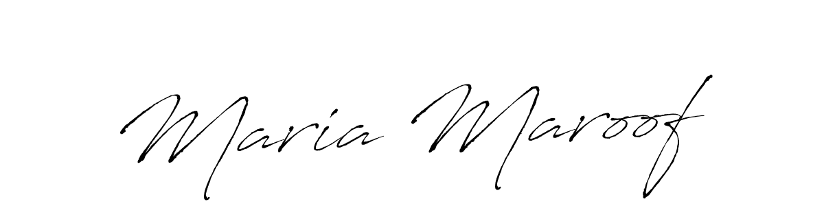 Create a beautiful signature design for name Maria Maroof. With this signature (Antro_Vectra) fonts, you can make a handwritten signature for free. Maria Maroof signature style 6 images and pictures png