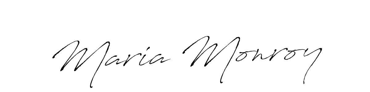Make a beautiful signature design for name Maria Monroy. With this signature (Antro_Vectra) style, you can create a handwritten signature for free. Maria Monroy signature style 6 images and pictures png