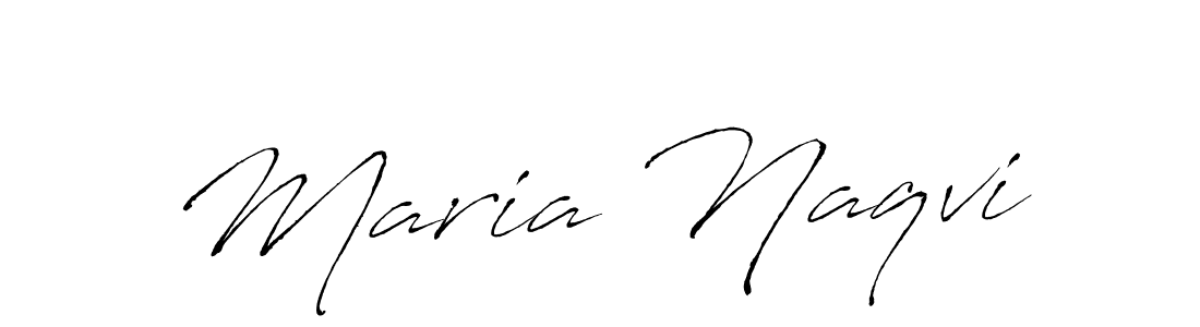 How to make Maria Naqvi name signature. Use Antro_Vectra style for creating short signs online. This is the latest handwritten sign. Maria Naqvi signature style 6 images and pictures png