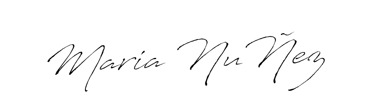 Maria NuÑez stylish signature style. Best Handwritten Sign (Antro_Vectra) for my name. Handwritten Signature Collection Ideas for my name Maria NuÑez. Maria NuÑez signature style 6 images and pictures png