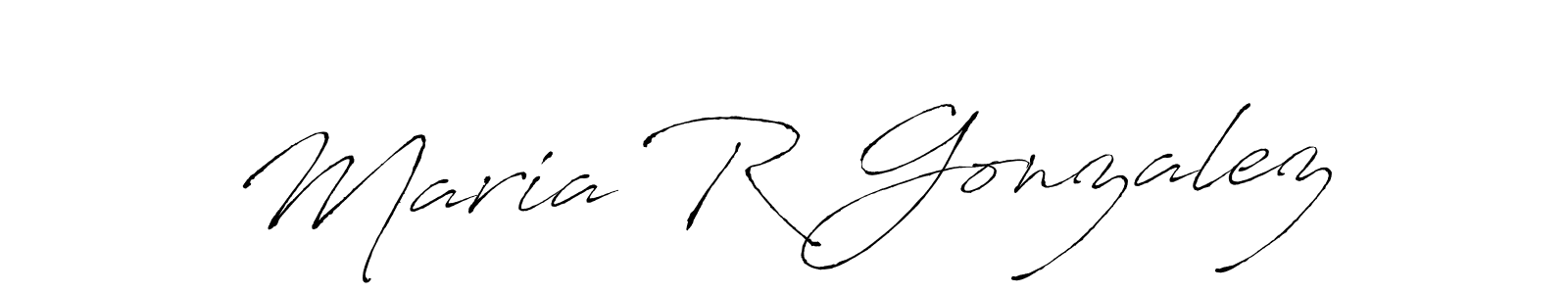 Also we have Maria R Gonzalez name is the best signature style. Create professional handwritten signature collection using Antro_Vectra autograph style. Maria R Gonzalez signature style 6 images and pictures png