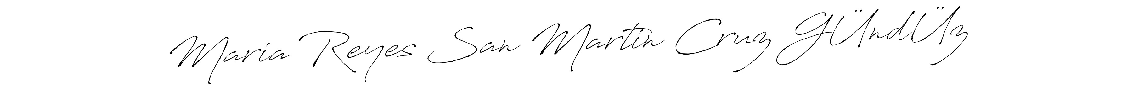 Maria Reyes San Martin Cruz GÜndÜz stylish signature style. Best Handwritten Sign (Antro_Vectra) for my name. Handwritten Signature Collection Ideas for my name Maria Reyes San Martin Cruz GÜndÜz. Maria Reyes San Martin Cruz GÜndÜz signature style 6 images and pictures png