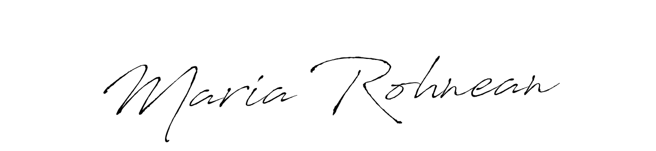 Create a beautiful signature design for name Maria Rohnean. With this signature (Antro_Vectra) fonts, you can make a handwritten signature for free. Maria Rohnean signature style 6 images and pictures png