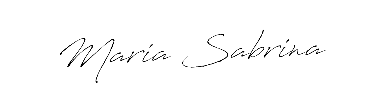 Make a beautiful signature design for name Maria Sabrina. With this signature (Antro_Vectra) style, you can create a handwritten signature for free. Maria Sabrina signature style 6 images and pictures png