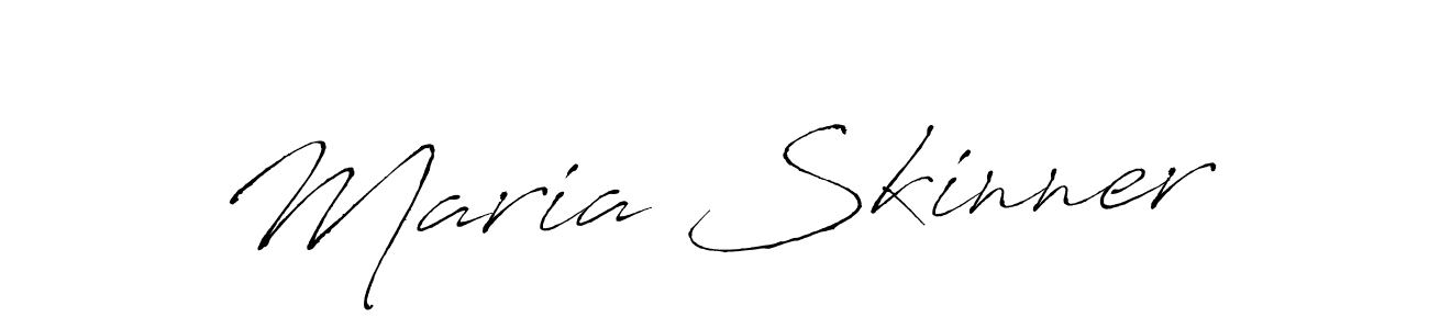 Create a beautiful signature design for name Maria Skinner. With this signature (Antro_Vectra) fonts, you can make a handwritten signature for free. Maria Skinner signature style 6 images and pictures png