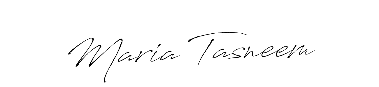 Design your own signature with our free online signature maker. With this signature software, you can create a handwritten (Antro_Vectra) signature for name Maria Tasneem. Maria Tasneem signature style 6 images and pictures png