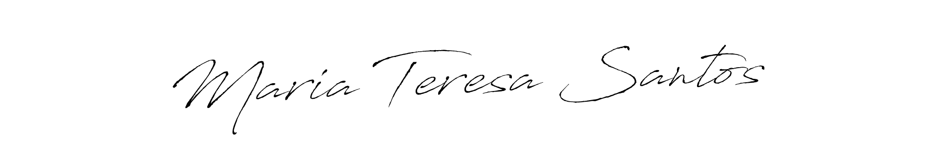 Design your own signature with our free online signature maker. With this signature software, you can create a handwritten (Antro_Vectra) signature for name Maria Teresa Santos. Maria Teresa Santos signature style 6 images and pictures png