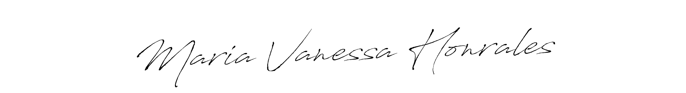 Maria Vanessa Honrales stylish signature style. Best Handwritten Sign (Antro_Vectra) for my name. Handwritten Signature Collection Ideas for my name Maria Vanessa Honrales. Maria Vanessa Honrales signature style 6 images and pictures png