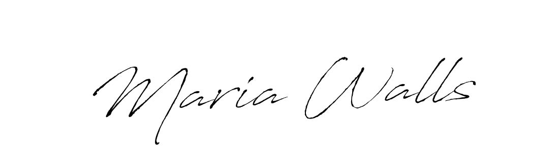 Use a signature maker to create a handwritten signature online. With this signature software, you can design (Antro_Vectra) your own signature for name Maria Walls. Maria Walls signature style 6 images and pictures png