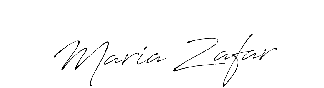 Design your own signature with our free online signature maker. With this signature software, you can create a handwritten (Antro_Vectra) signature for name Maria Zafar. Maria Zafar signature style 6 images and pictures png