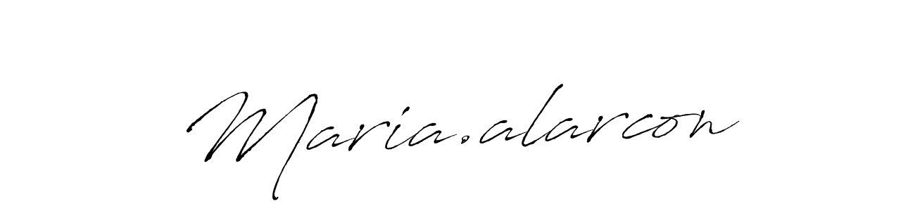 Design your own signature with our free online signature maker. With this signature software, you can create a handwritten (Antro_Vectra) signature for name Maria.alarcon. Maria.alarcon signature style 6 images and pictures png