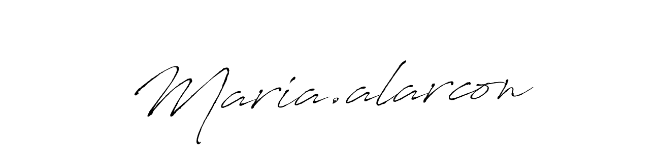 Create a beautiful signature design for name Maria.alarcon. With this signature (Antro_Vectra) fonts, you can make a handwritten signature for free. Maria.alarcon signature style 6 images and pictures png