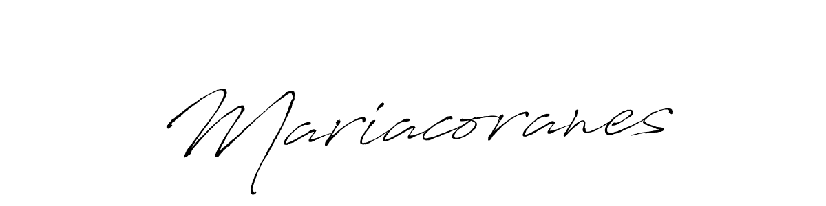 Use a signature maker to create a handwritten signature online. With this signature software, you can design (Antro_Vectra) your own signature for name Mariacoranes. Mariacoranes signature style 6 images and pictures png