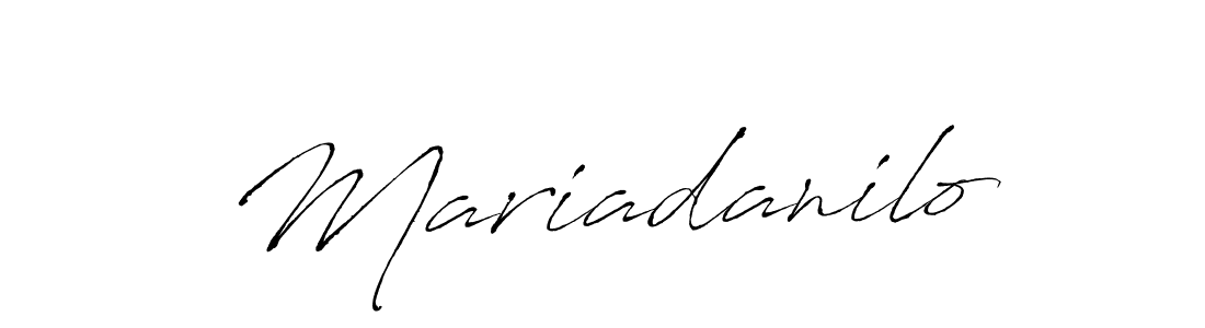 Mariadanilo stylish signature style. Best Handwritten Sign (Antro_Vectra) for my name. Handwritten Signature Collection Ideas for my name Mariadanilo. Mariadanilo signature style 6 images and pictures png